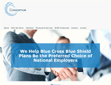Tablet Screenshot of consortiumhealthplans.com